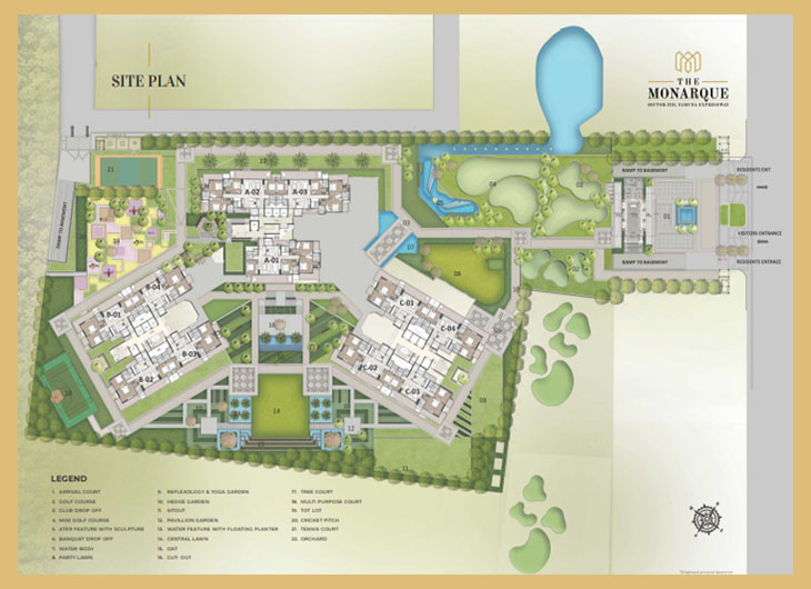 Greenbay The Monarque site layout plan