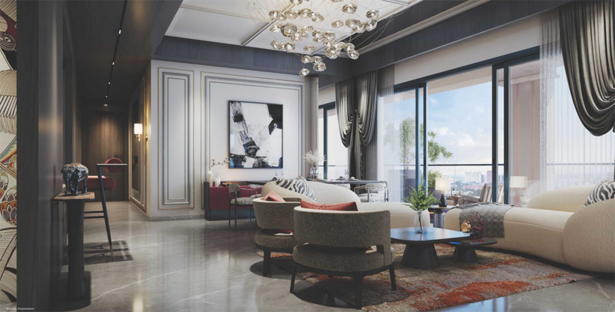 Greenbay The Monarque luxury apartment interior